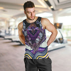 Melbourne Storm Men Tank Top The Scream of Lightning Eyes - Indigenous Dot Ripping Effect