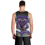 Melbourne Storm Men Tank Top The Scream of Lightning Eyes - Indigenous Dot Ripping Effect