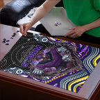 Melbourne Storm Puzzle The Scream of Lightning Eyes - Indigenous Dot Ripping Effect