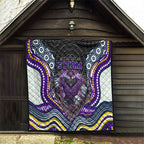 Melbourne Storm Quilt The Scream of Lightning Eyes - Indigenous Dot Ripping Effect