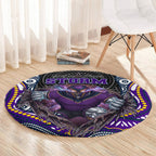 Melbourne Storm Round Carpet The Scream of Lightning Eyes - Indigenous Dot Ripping Effect