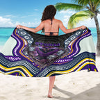 Melbourne Storm Sarong The Scream of Lightning Eyes - Indigenous Dot Ripping Effect