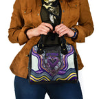 Melbourne Storm Shoulder Handbag The Scream of Lightning Eyes - Indigenous Dot Ripping Effect