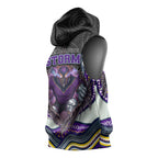 Melbourne Storm Sleeveless Hoodie The Scream of Lightning Eyes - Indigenous Dot Ripping Effect