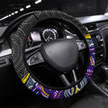 Melbourne Storm Steering Wheel Cover The Scream of Lightning Eyes - Indigenous Dot Ripping Effect