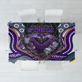 Melbourne Storm Tablecloth The Scream of Lightning Eyes - Indigenous Dot Ripping Effect