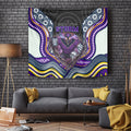 Melbourne Storm Tapestry The Scream of Lightning Eyes - Indigenous Dot Ripping Effect