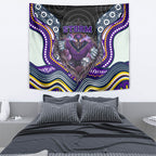 Melbourne Storm Tapestry The Scream of Lightning Eyes - Indigenous Dot Ripping Effect