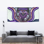 Melbourne Storm Tapestry The Scream of Lightning Eyes - Indigenous Dot Ripping Effect