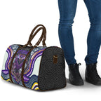 Melbourne Storm Travel Bag The Scream of Lightning Eyes - Indigenous Dot Ripping Effect