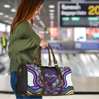 Melbourne Storm Travel Bag The Scream of Lightning Eyes - Indigenous Dot Ripping Effect