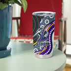 Melbourne Storm Tumbler Cup The Scream of Lightning Eyes - Indigenous Dot Ripping Effect