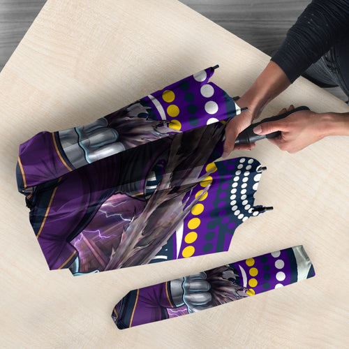 Melbourne Storm Umbrella The Scream of Lightning Eyes - Indigenous Dot Ripping Effect