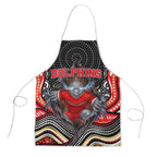 Dolphins Apron The Scream of Lightning Eyes - Indigenous Dot Ripping Effect
