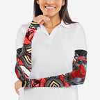 Dolphins Arm Sleeves The Scream of Lightning Eyes - Indigenous Dot Ripping Effect