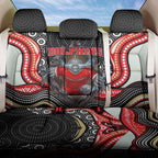 Dolphins Back Car Seat Cover The Scream of Lightning Eyes - Indigenous Dot Ripping Effect
