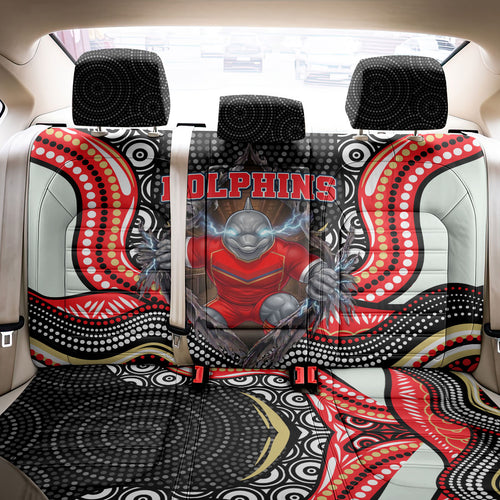 Dolphins Back Car Seat Cover The Scream of Lightning Eyes - Indigenous Dot Ripping Effect