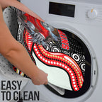 Dolphins Bathroom Set The Scream of Lightning Eyes - Indigenous Dot Ripping Effect
