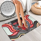 Dolphins Bathroom Set The Scream of Lightning Eyes - Indigenous Dot Ripping Effect