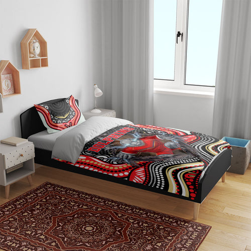 Dolphins Bedding Set The Scream of Lightning Eyes - Indigenous Dot Ripping Effect
