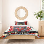Dolphins Bedding Set The Scream of Lightning Eyes - Indigenous Dot Ripping Effect
