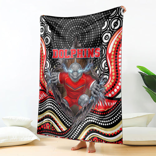 Dolphins Blanket The Scream of Lightning Eyes - Indigenous Dot Ripping Effect