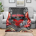 Dolphins Blanket The Scream of Lightning Eyes - Indigenous Dot Ripping Effect