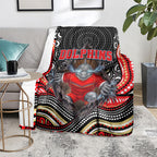 Dolphins Blanket The Scream of Lightning Eyes - Indigenous Dot Ripping Effect
