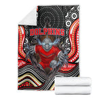 Dolphins Blanket The Scream of Lightning Eyes - Indigenous Dot Ripping Effect