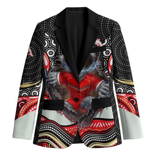 Dolphins Blazer The Scream of Lightning Eyes - Indigenous Dot Ripping Effect