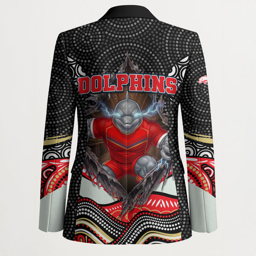 Dolphins Blazer The Scream of Lightning Eyes - Indigenous Dot Ripping Effect