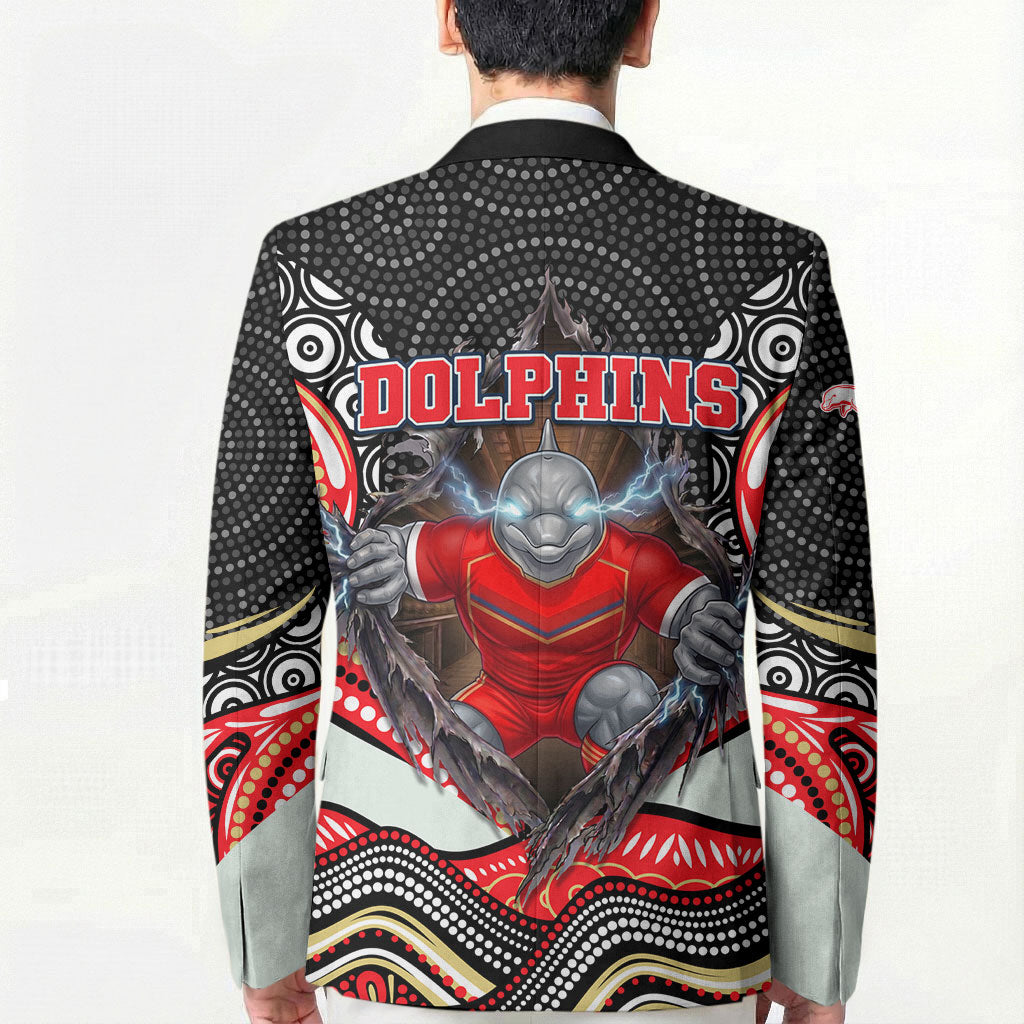 Dolphins Blazer The Scream of Lightning Eyes - Indigenous Dot Ripping Effect