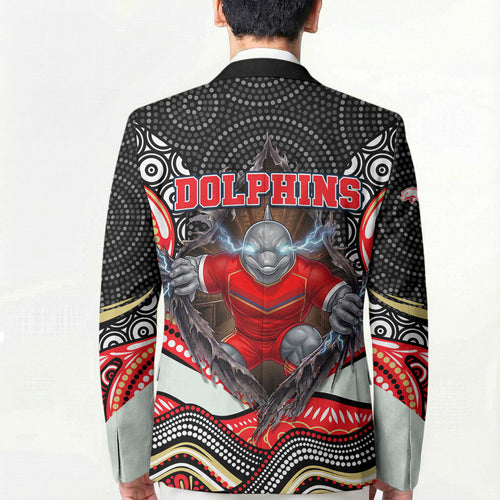 Dolphins Blazer The Scream of Lightning Eyes - Indigenous Dot Ripping Effect