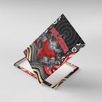 Dolphins Canvas Wall Art The Scream of Lightning Eyes - Indigenous Dot Ripping Effect