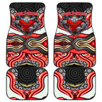 Dolphins Car Mats The Scream of Lightning Eyes - Indigenous Dot Ripping Effect