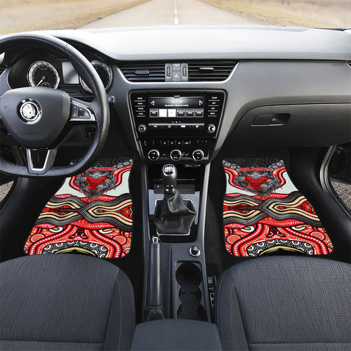 Dolphins Car Mats The Scream of Lightning Eyes - Indigenous Dot Ripping Effect