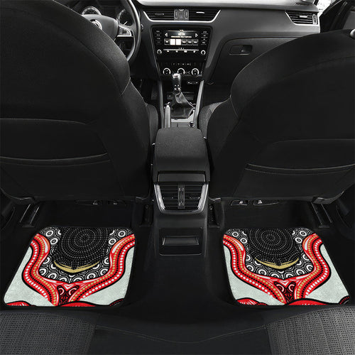 Dolphins Car Mats The Scream of Lightning Eyes - Indigenous Dot Ripping Effect