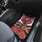 Dolphins Car Mats The Scream of Lightning Eyes - Indigenous Dot Ripping Effect