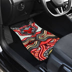 Dolphins Car Mats The Scream of Lightning Eyes - Indigenous Dot Ripping Effect