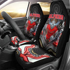 Dolphins Car Seat Cover The Scream of Lightning Eyes - Indigenous Dot Ripping Effect