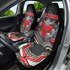 Dolphins Car Seat Cover The Scream of Lightning Eyes - Indigenous Dot Ripping Effect