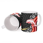 Dolphins Ceramic Mug The Scream of Lightning Eyes - Indigenous Dot Ripping Effect