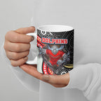 Dolphins Ceramic Mug The Scream of Lightning Eyes - Indigenous Dot Ripping Effect