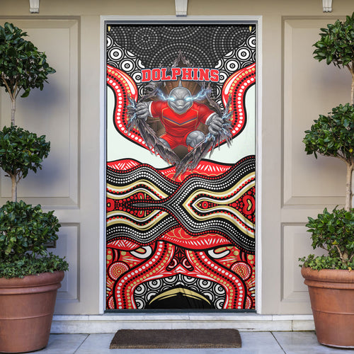 Dolphins Door Cover The Scream of Lightning Eyes - Indigenous Dot Ripping Effect