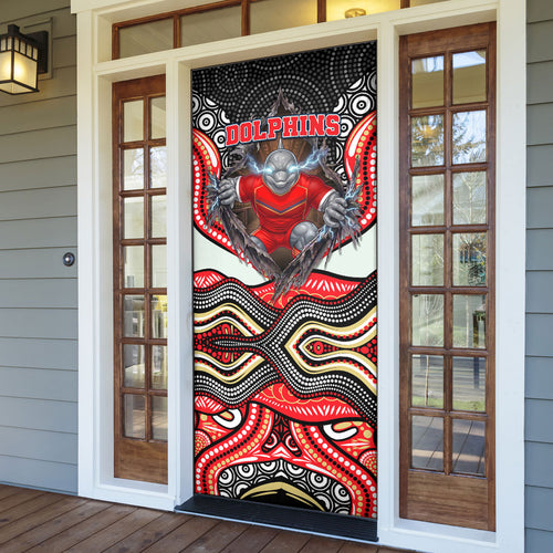 Dolphins Door Cover The Scream of Lightning Eyes - Indigenous Dot Ripping Effect