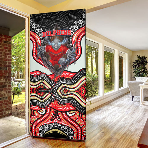 Dolphins Door Cover The Scream of Lightning Eyes - Indigenous Dot Ripping Effect