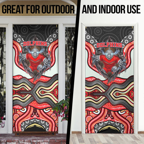 Dolphins Door Cover The Scream of Lightning Eyes - Indigenous Dot Ripping Effect