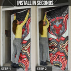 Dolphins Door Cover The Scream of Lightning Eyes - Indigenous Dot Ripping Effect