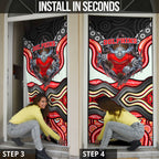 Dolphins Door Cover The Scream of Lightning Eyes - Indigenous Dot Ripping Effect