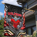 Dolphins Garden Flag The Scream of Lightning Eyes - Indigenous Dot Ripping Effect